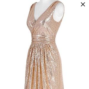Rose Gold Evening Gown - Prom/ Wedding